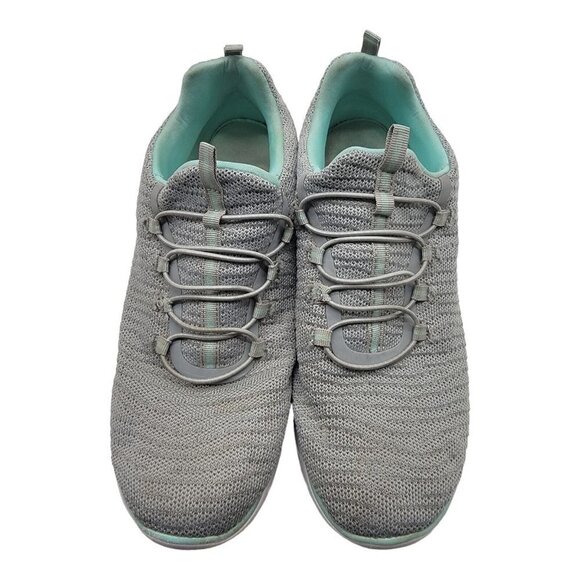 Athletic Works Shoes Women's Size 10 Gray Bungee Slip-On Sneakers - Picture 3 of 11